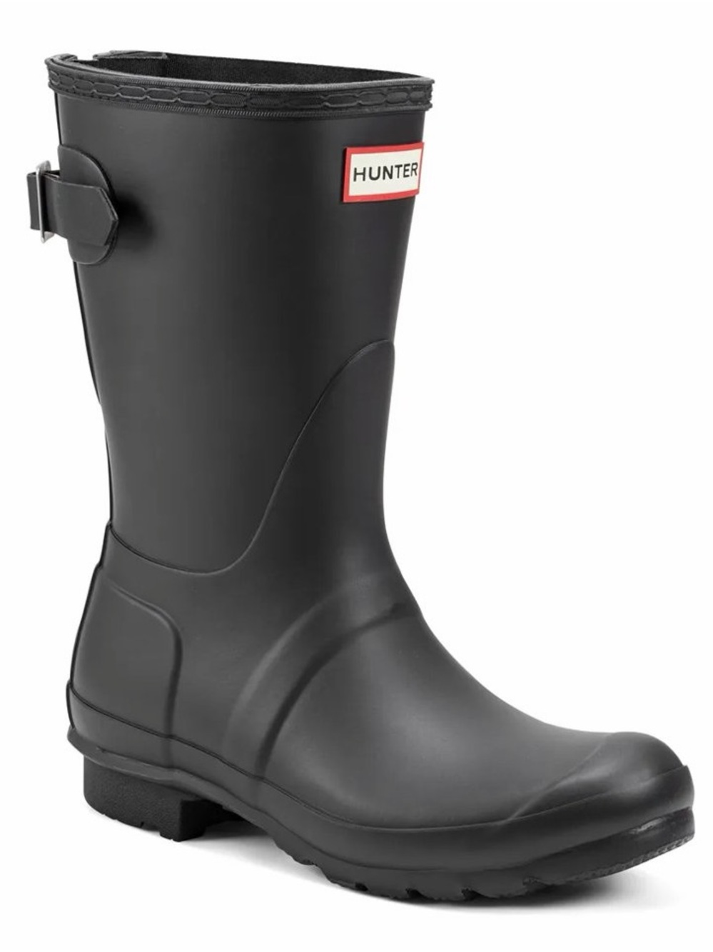 Hunter Short Black Rain Boots